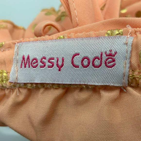 MESSY Code Baby Ruffle Romper Size XS (0-3m) - Picture 5 of 5